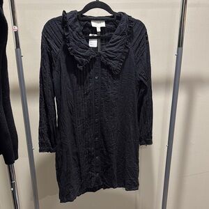 Cleobella Black Button-Up Dress